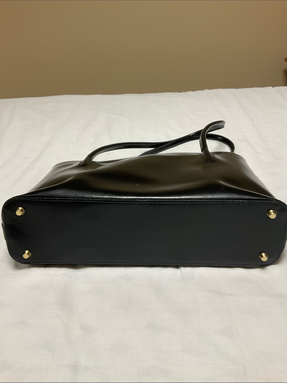 Genuine Leather Handmade Italian Black East-West Shoulder Bag - Picture 4 of 10